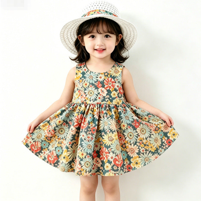 Girls Bow Princess Dress with Matching Hat