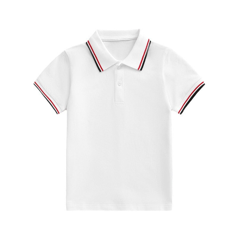 Boys Sports Polo Shirt Short Sleeve School Uniform T-Shirt