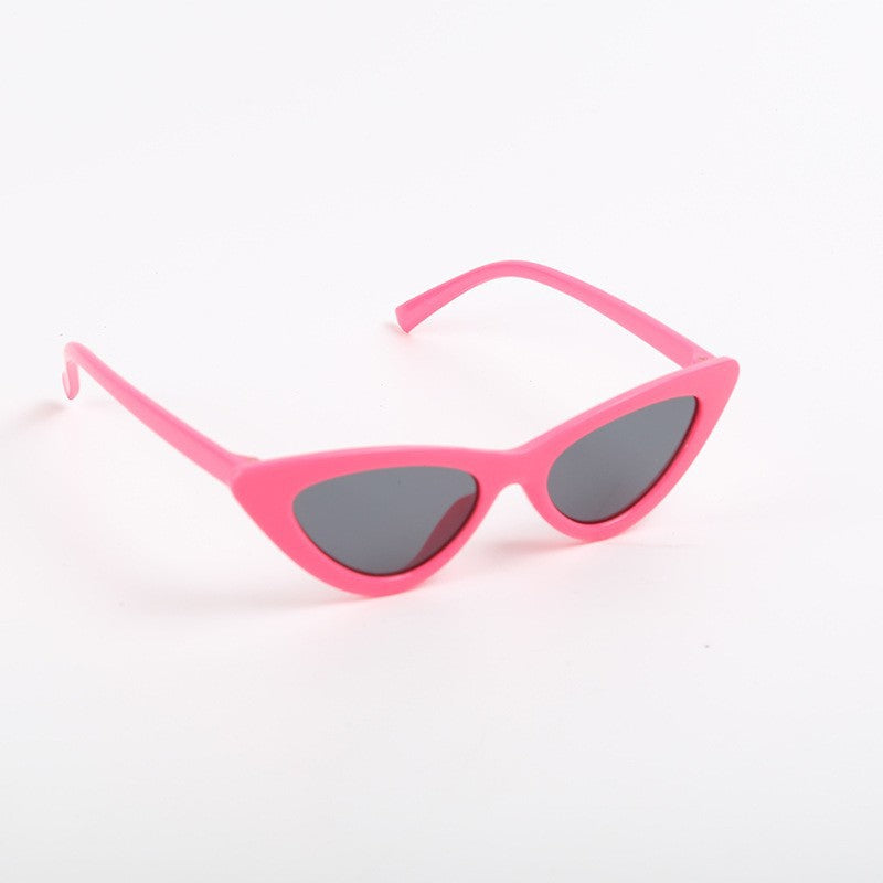 Kids' Triangle Cat Eye Sunglasses with Colorful UV Lenses