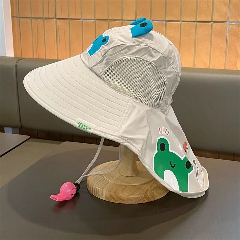 Kids' Shawl Sun Hat with UV Protection and Breathable Design