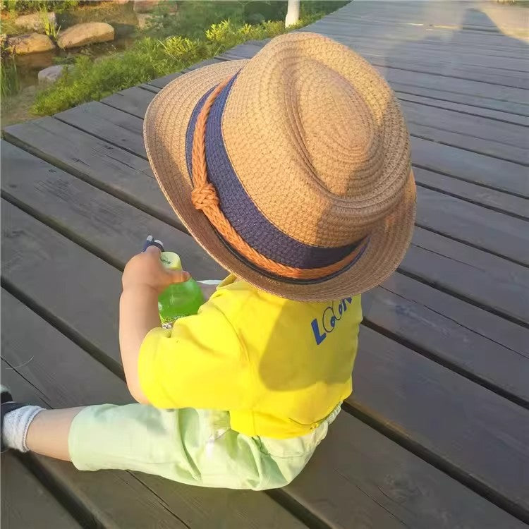 Parent Child Straw Sun Hat for Family Beach and Travel