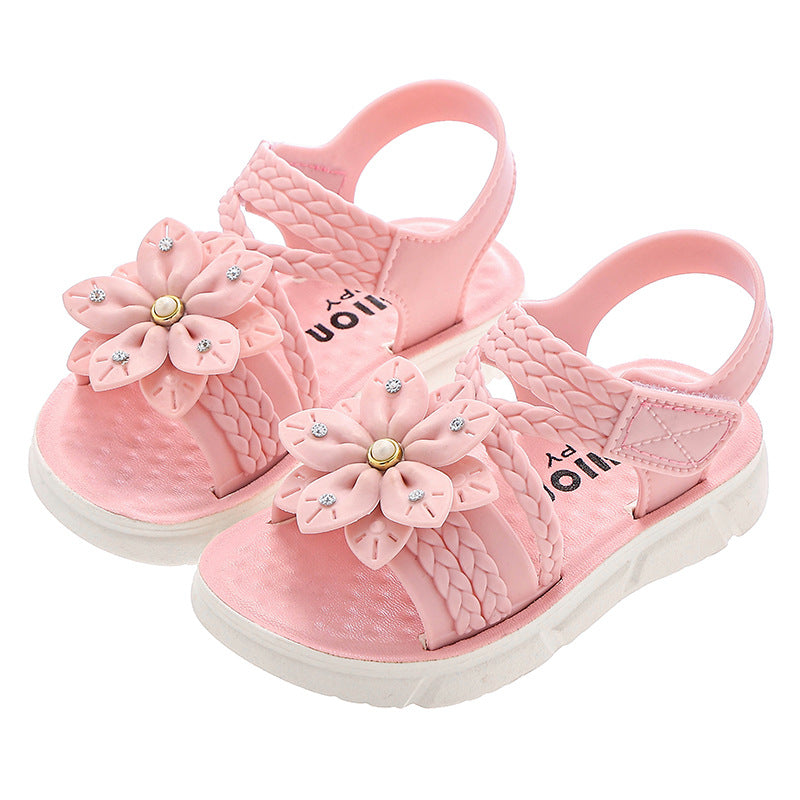 Girls Princess Open-Toe Soft Sole Fashion Sandals