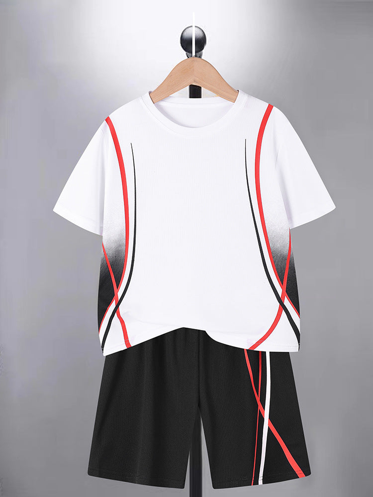 Boys' Quick-Dry Sports T-Shirt and Shorts Set