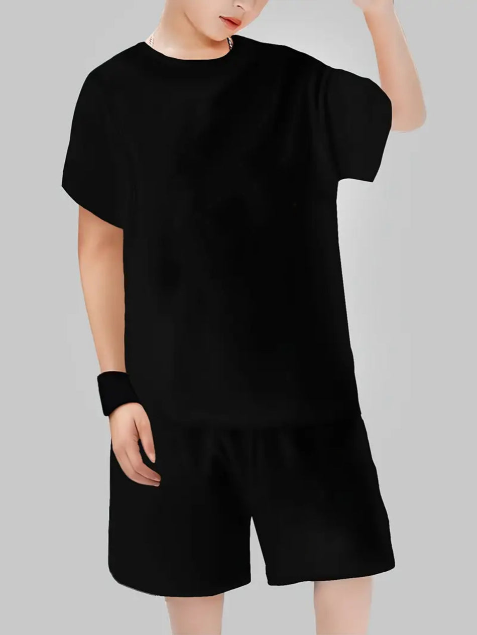 Boys' Quick-Dry T-Shirt and Shorts Sports Set