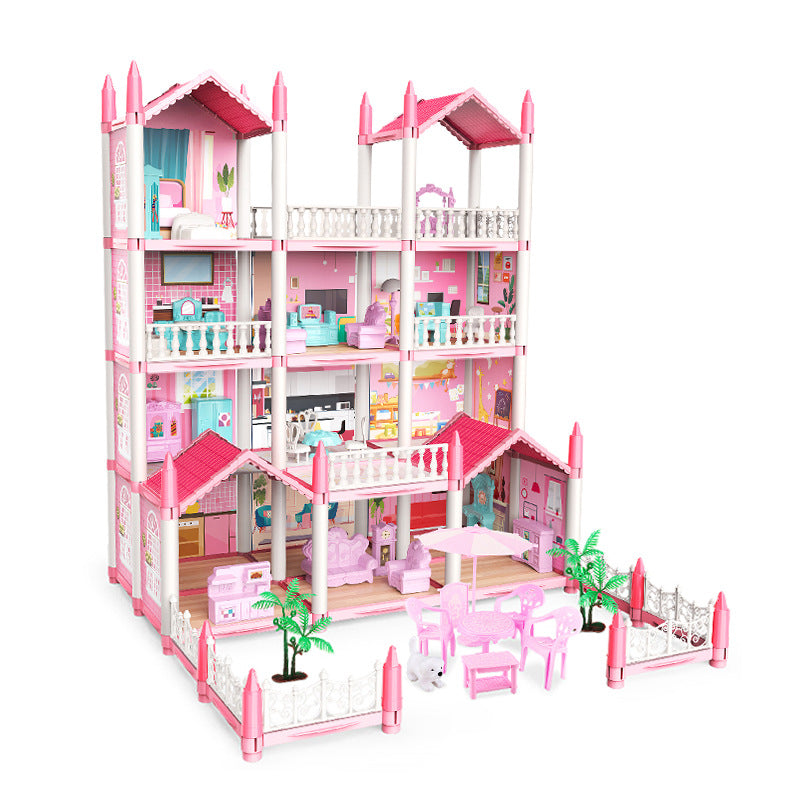 Princess Castle Villa Dollhouse Educational Play Set
