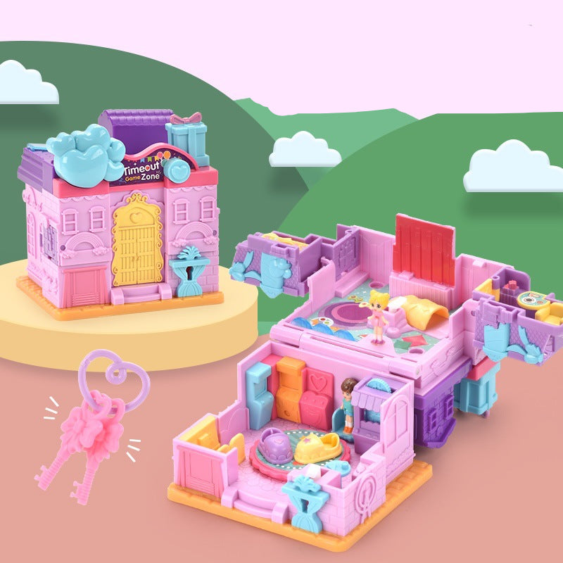 Princess Castle Villa Surprise Dollhouse Pretend Play Set