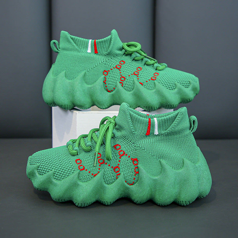 Boys Breathable Slip-On Sports Sneakers for Everyday Wear