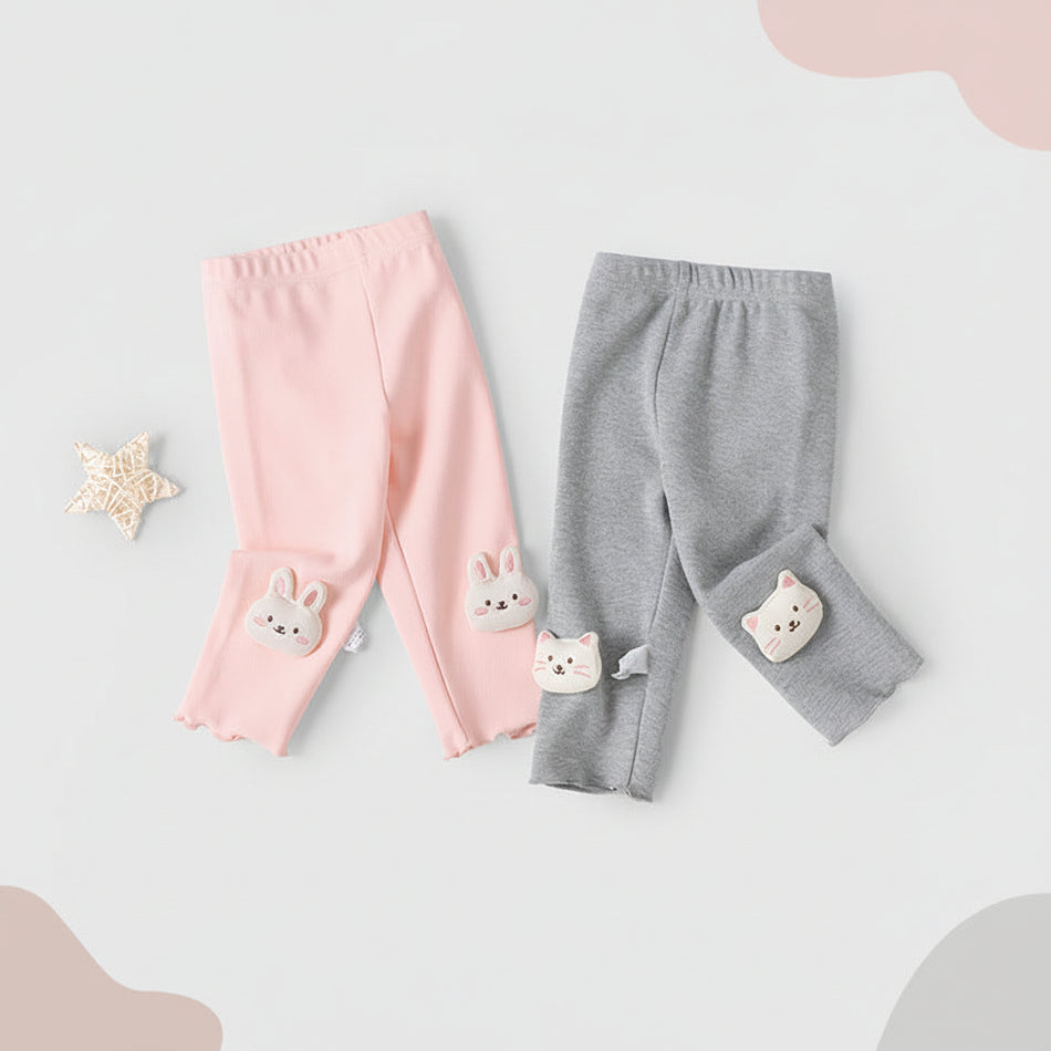 Baby Girls Warm Stretch Leggings Casual Spring Autumn Pants