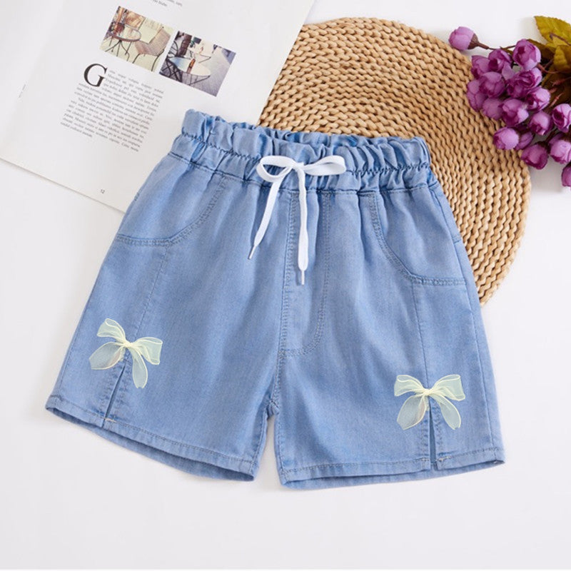 Girls Lightweight Denim Casual Shorts