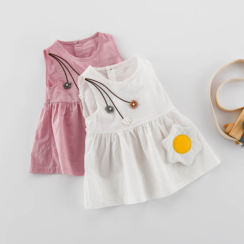 Baby Girls Sleeveless Princess Summer Dress