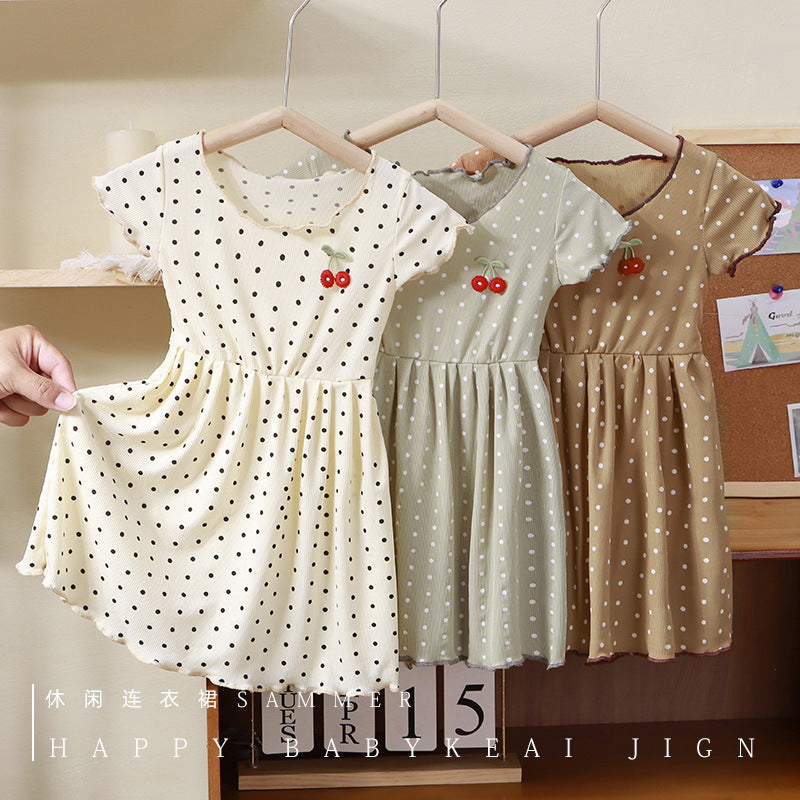 Girls Lightweight Short Sleeve Summer Princess Dress