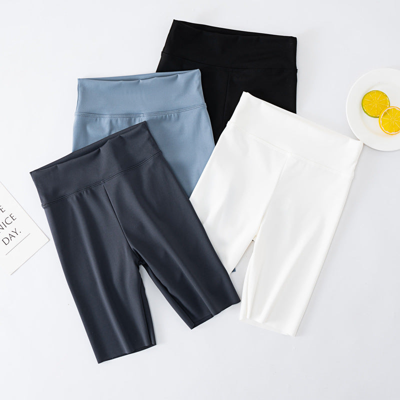 Girls High-Waist Stretch Shorts for Summer