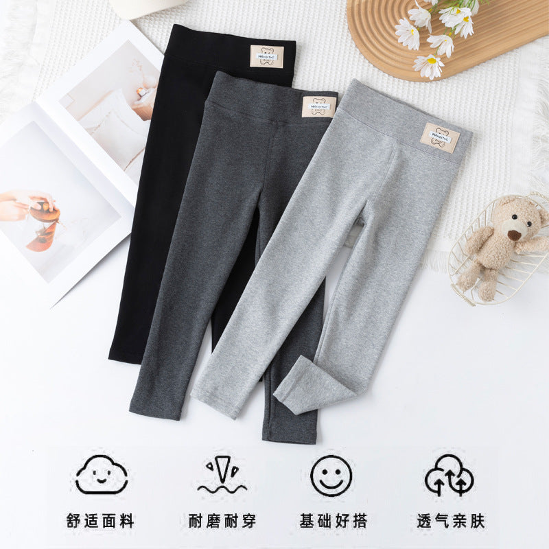 Girls Slim-Fit Leggings for Spring & Autumn