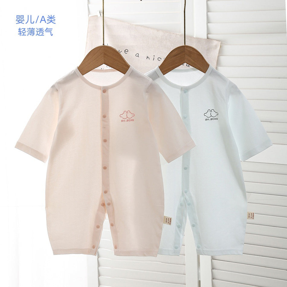 Baby Cotton Summer Romper – Lightweight Air-Conditioned Bodysuit