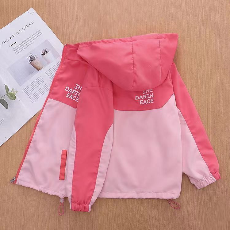 Girls Korean-Style Hooded Jacket – Fashionable Autumn Coat