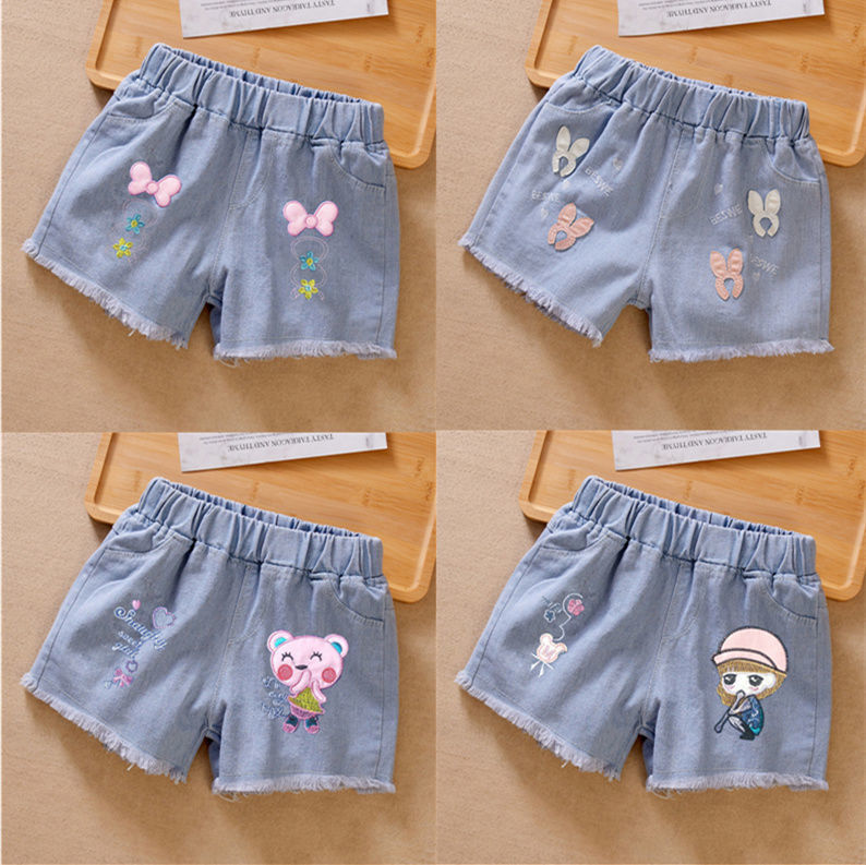 Girls Lightweight Denim Shorts – Loose Fit Summer Casual Shorts