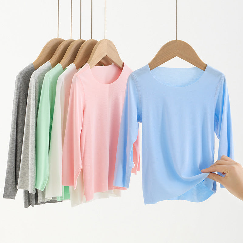 Baby Seamless Long-Sleeve Base Layer Shirt – Lightweight Summer Top