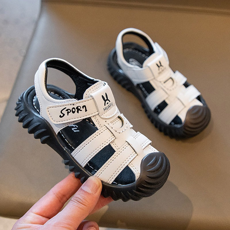 Boys Closed-Toe Sandals – Breathable Soft Sole Summer Sandals