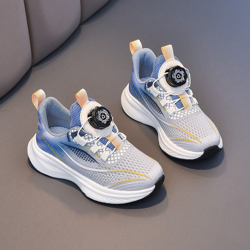 Boys Lightweight Sports Sneakers – Breathable Casual Running Shoes