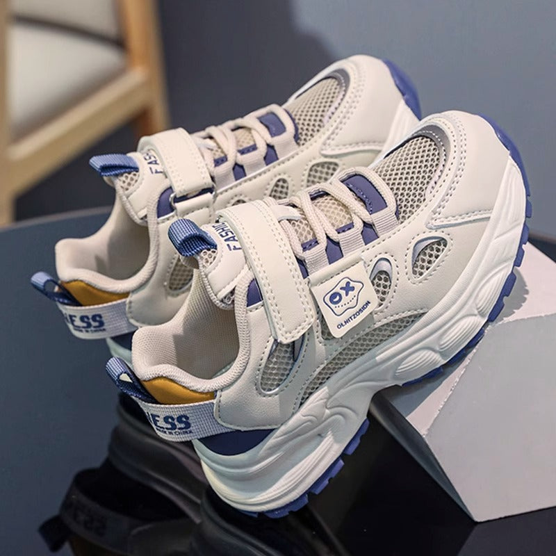 Boys Breathable Mesh Sneakers – Non-Slip Soft Sole Casual Sports Shoes