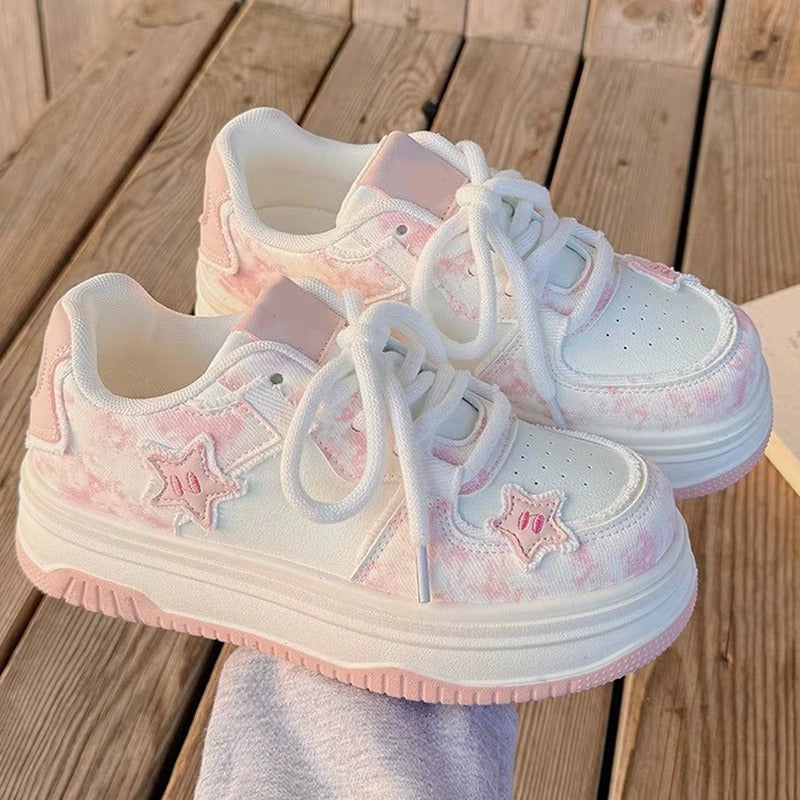 Girls Platform Sneakers – Lightweight Casual Running Shoes
