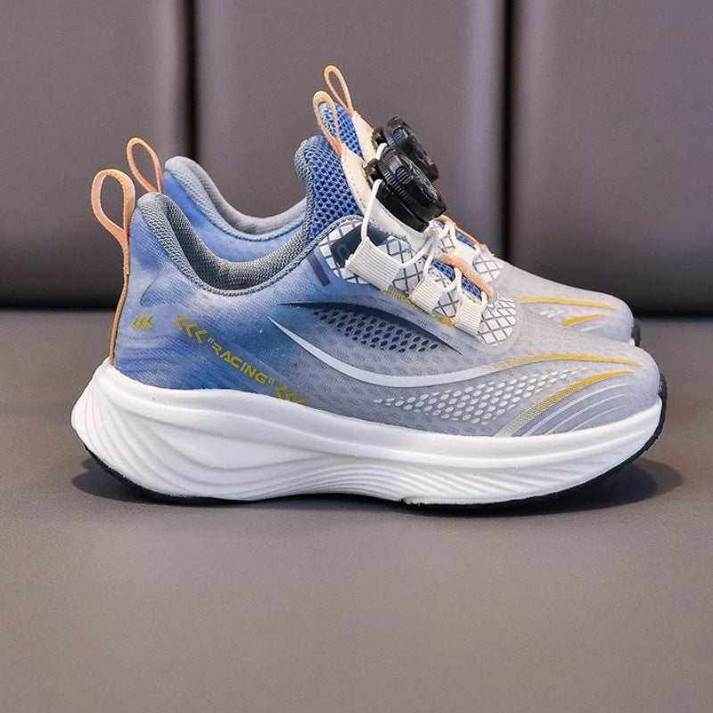 Boys Lightweight Mesh Sports Shoes – Breathable Non-Slip Sneakers