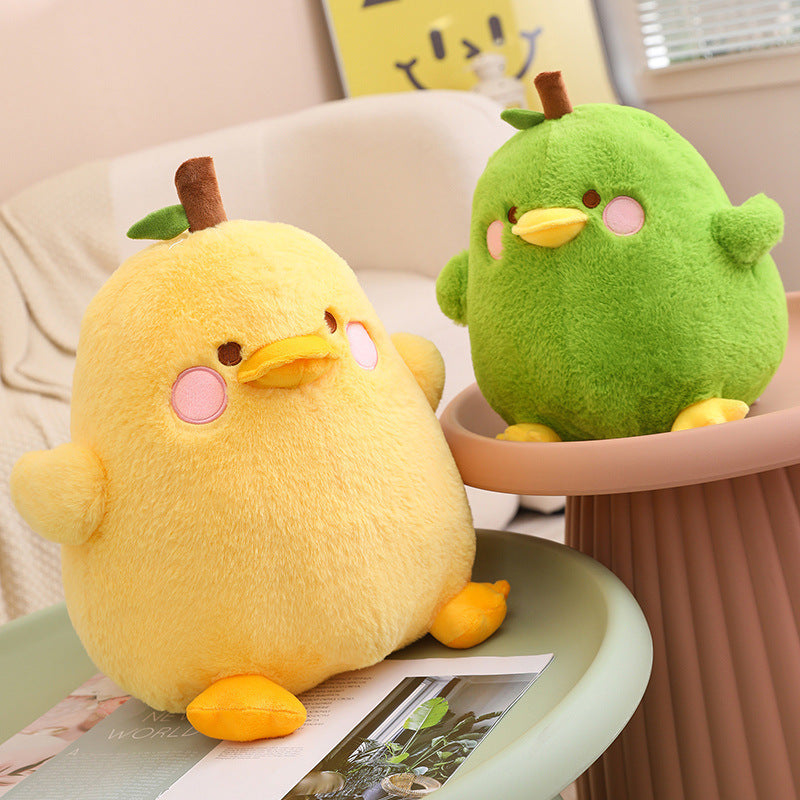 Soft Duck Pear Plush Pillow & Animal Cushion (Cute PP Cotton Stuffed Duck Plushie Doll in 20cm, 28cm, 30cm, & 40cm Sizes)