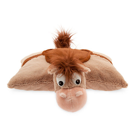 50x50cm Soft Horse Plush Pillow & Foldable Toy (2-in-1 Convertible Velvet Pony Plushie Doll with Velcro Strap for Kids)
