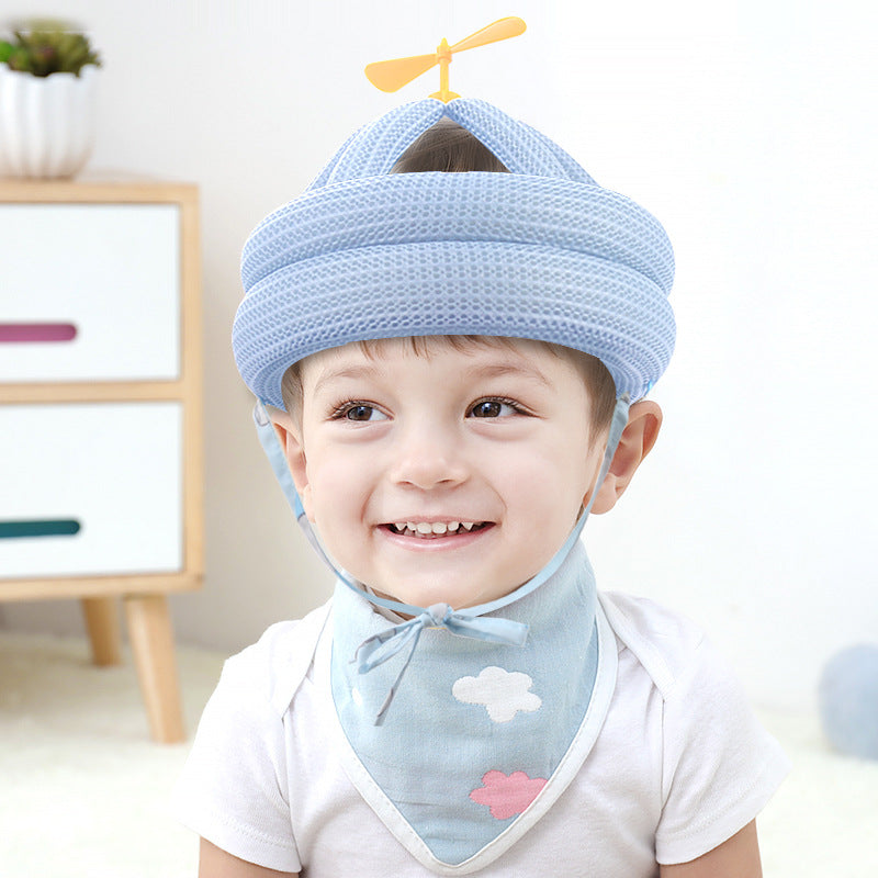 360° Adjustable Baby Head Protection Safety Helmet for Toddler Walking (Breathable Tencel & Lyocell Fiber Anti-Collision Cap in Blue Whale, Pink Maple, Elephant & Antler Prints)