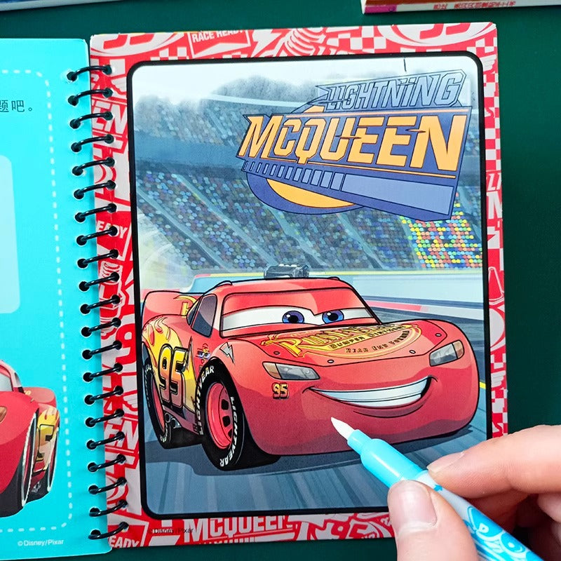 Cars Children's Magic Water Painting Book Repeated Graffiti Clear Water Painting Coloring Book Toy