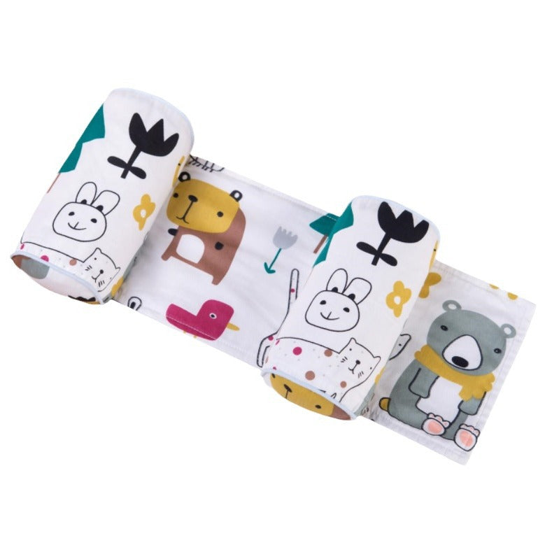 Rectangular Baby Head Shaping Pillow for Infants 1-3 Years (Anti-Flat Head Corrective Pillow with Cassia Seed, Millet, or Buckwheat Shell Fillers in Animal Forest, Rainbow Unicorn, Brilliant Life & Cute Bear)