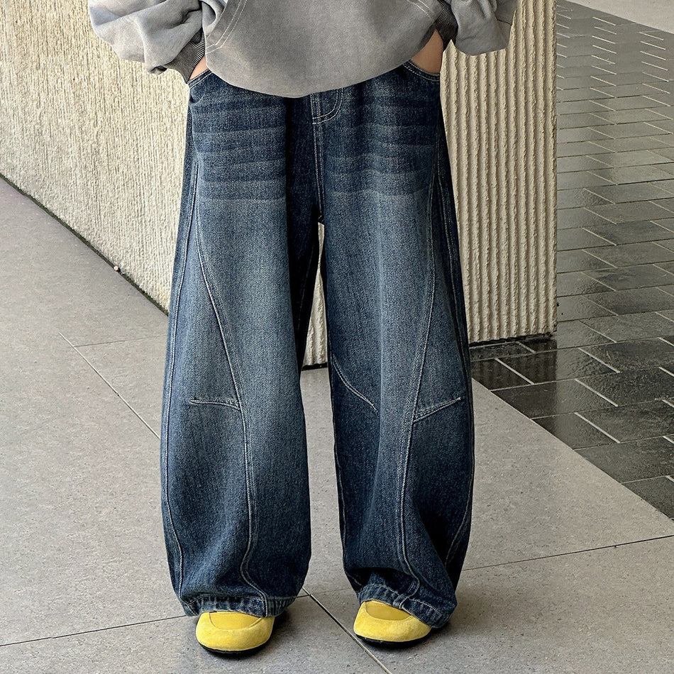 Boys Straight Leg Cotton Denim Casual Jeans Pants