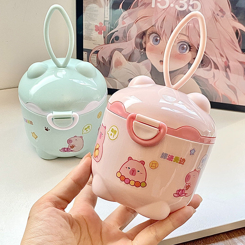 Cartoon Portable Baby Milk Powder Container