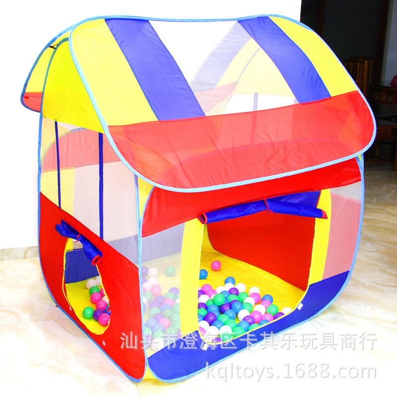 Children Indoor Foldable Playhouse Tent and Ocean Ball Pool