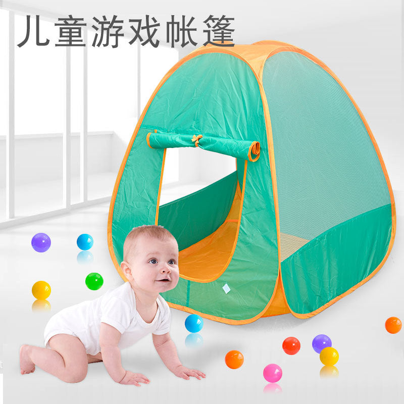 Children Portable Folding Playhouse Tent and Ocean Ball Pool Play House