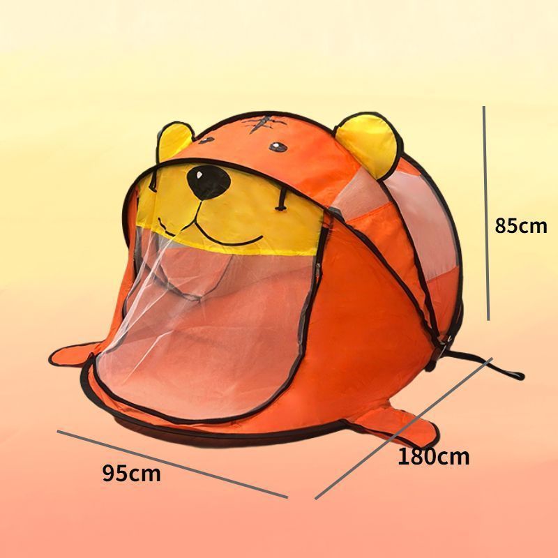 Children Animal Theme Pop-Up Playhouse Tent and Outdoor Sleeping Shelter