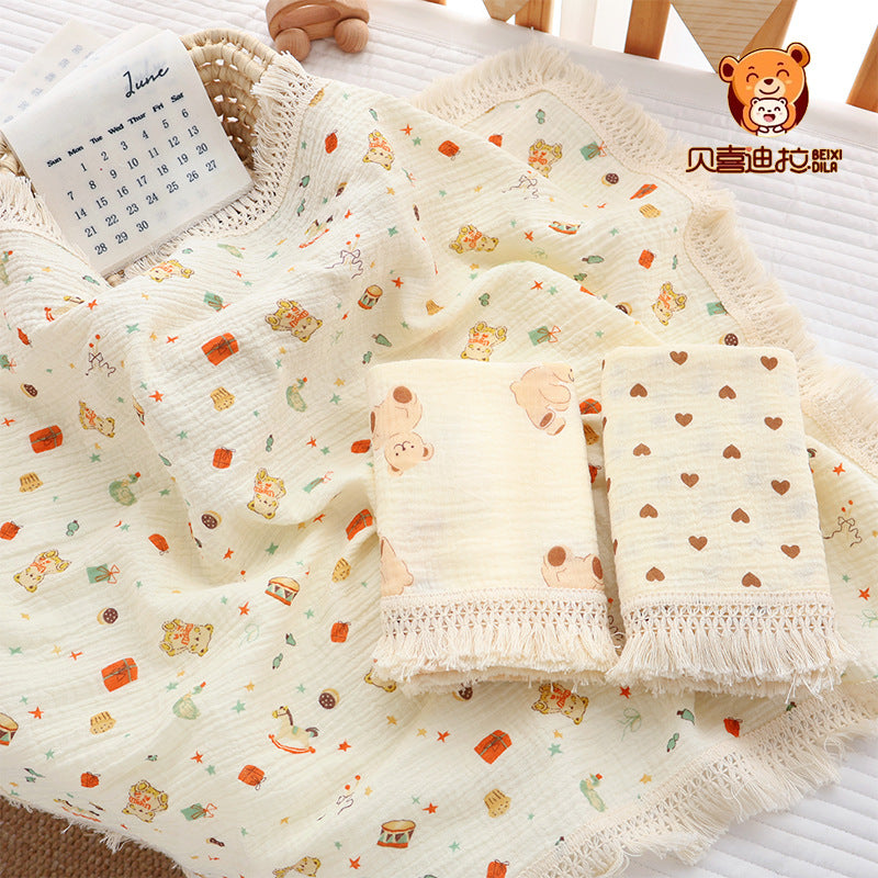 Baby Swaddle Blanket Double-Layer Blanket