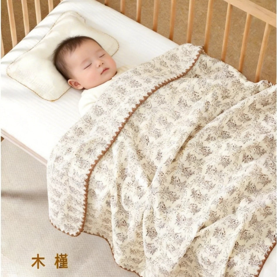 Four-Layer Wrinkled Gauze Baby Blanket