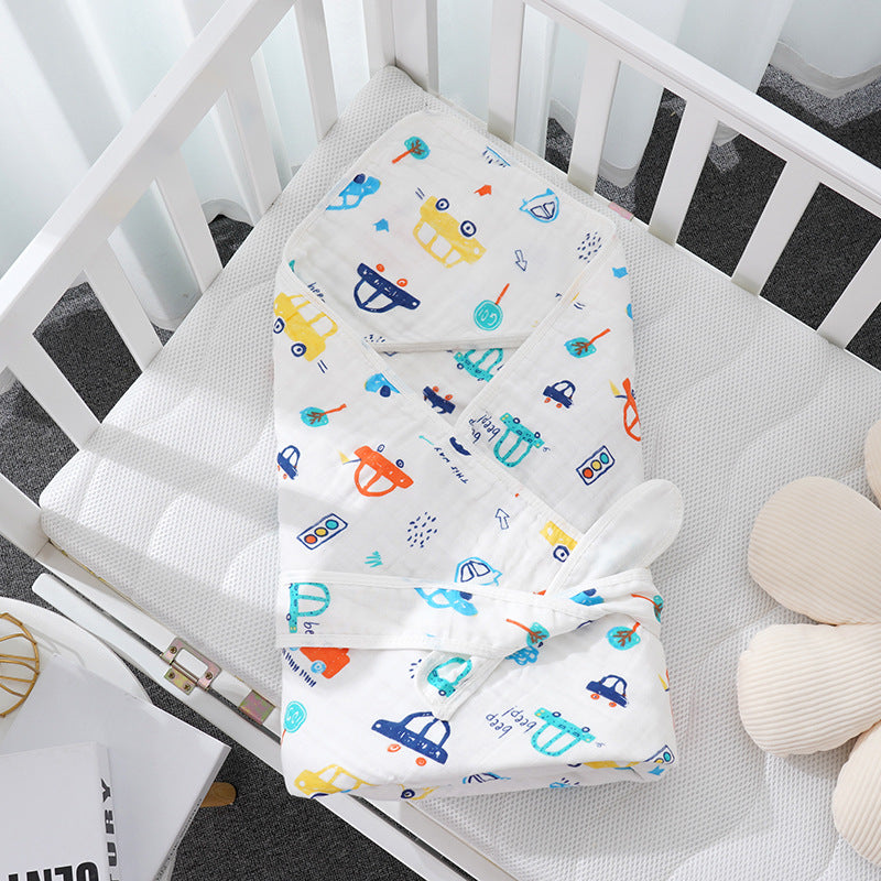 Pure Cotton Washed Gauze Baby Swaddle Blanket