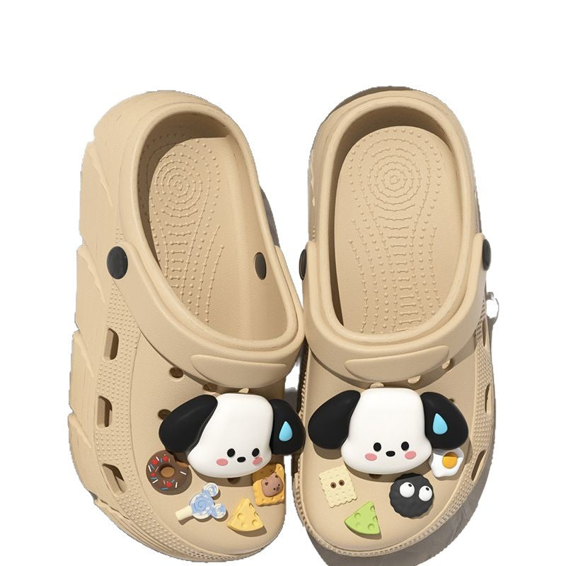Cute Cartoon Thick-Soled Non-Slip EVA Clogs for Kids and Adults