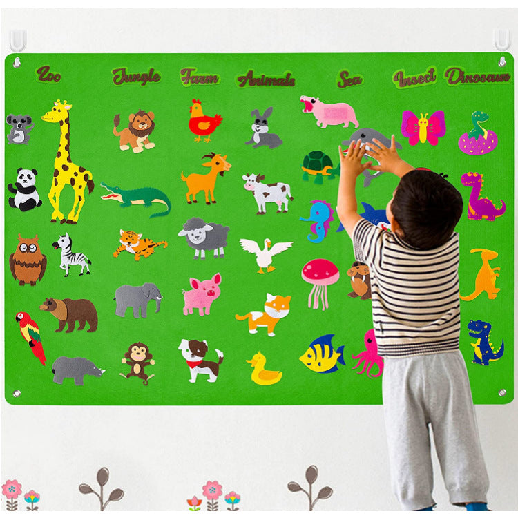 Children's Early Education Felt Storyboard & Marine Life Cognitive Activity Board