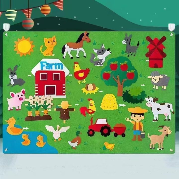 DIY Felt Story Board Toddler Early Education Busy Board
