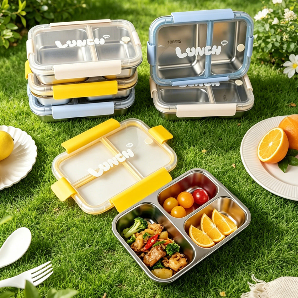 Food-Grade Stainless Steel Bento Lunch Box