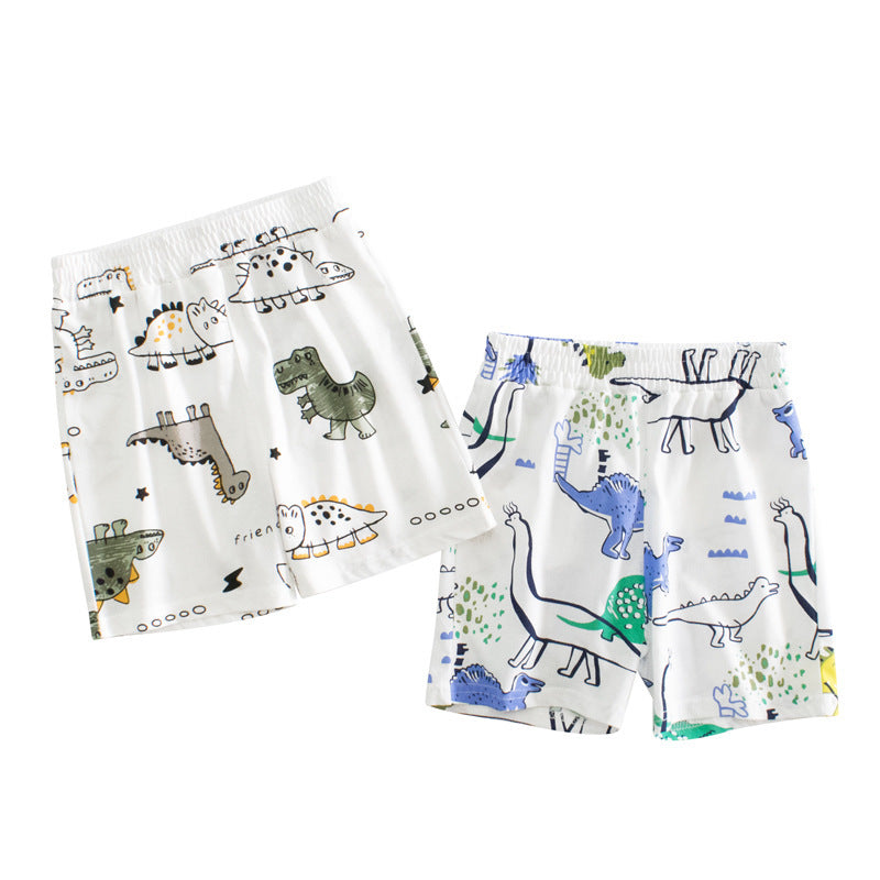 Boys 100% Cotton Dinosaur Medium Shorts
