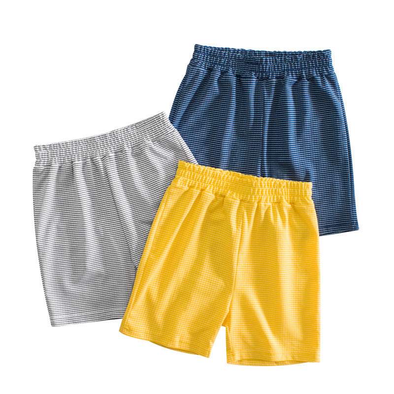 Boys Cotton Striped Medium Shorts