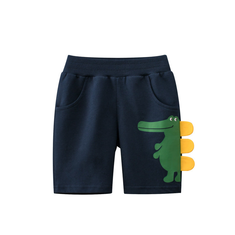 Boys 100% Cotton Cartoon Medium Shorts