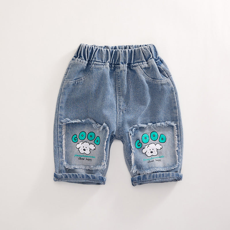 Boys Cotton Soft Denim Shorts
