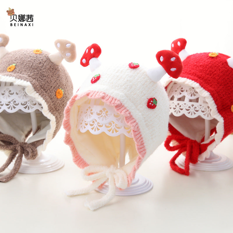 Baby Cute Ear Protection Knit Beanie Hat
