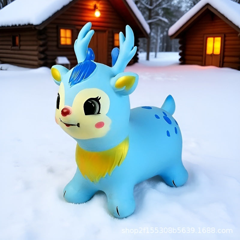 Cute Animal Ride-On Toy with Music & Flashing Lights