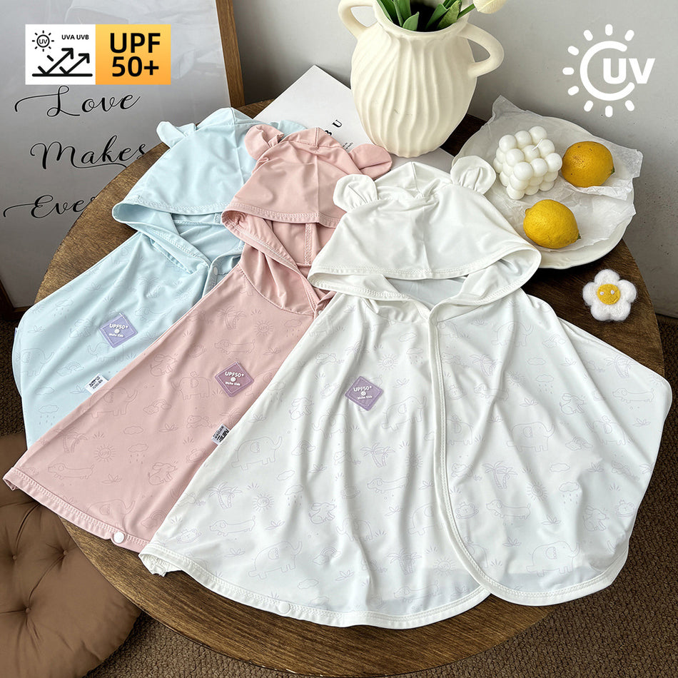 UPF50+ Light-Changing UV Baby Sun Protection Ice Silk Cloak